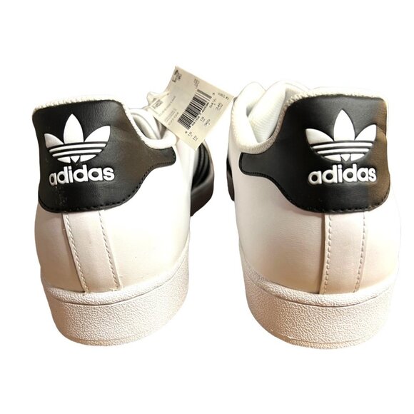 Adidas Superstar Mens White & Black Sneakers Size 19 - Picture 4 of 6